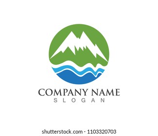 Mountains Logo Template