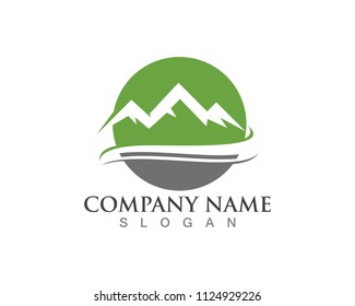 Mountain Shape Logo Design Template Stock Vector (Royalty Free) 1819144559