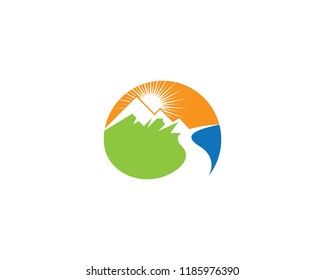 Mountains Logo Template