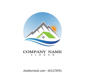 Mountains Logo Template