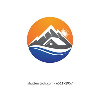 Mountains Logo Template