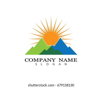 Mountains Logo Template