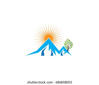 Mountains Logo Template