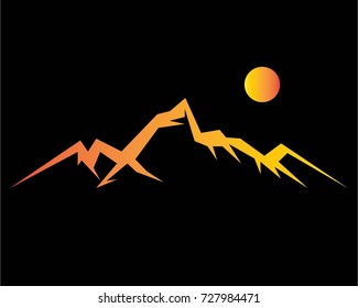 Mountains Logo Template