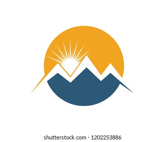 Mountains Logo Template illustration