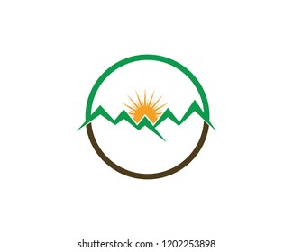 Mountains Logo Template illustration