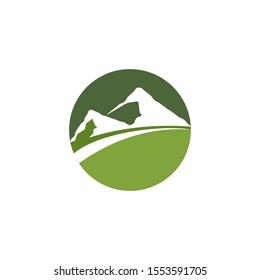 Mountains Logo Template illustration vector
