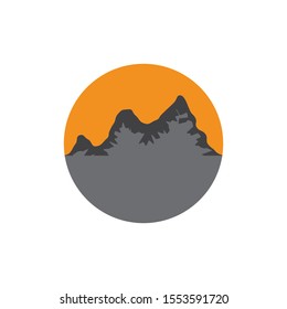 Mountains Logo Template illustration vector
