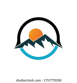 Mountains Logo Template vector design