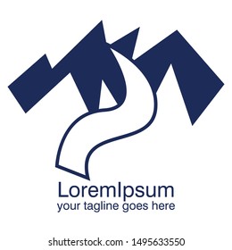 Mountains Logo Template Vector Icon