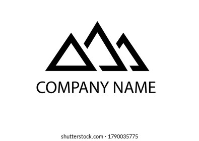 Mountains logo . Three peaks