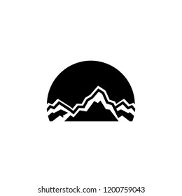mountains logo vector graphics download template