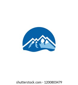 mountains logo vector graphics download template