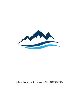 Mountains Logo vector icon Template