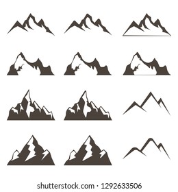 Mountains for logo. Vector illustration