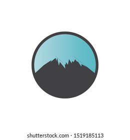 mountains logo vector illustration template