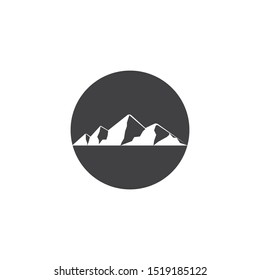 mountains logo vector illustration template