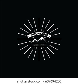 Mountains Logo Vector Template