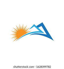 Mountains Logo vector Template illustration