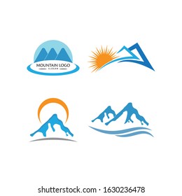 Mountains Logo vector Template illustration