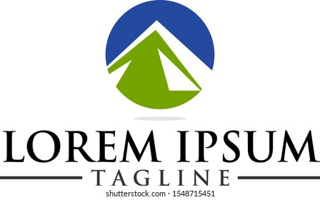 mountains logos vectors, design template