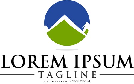mountains logos vectors, design template