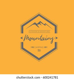 Mountains Logos,badges and labels Vector  