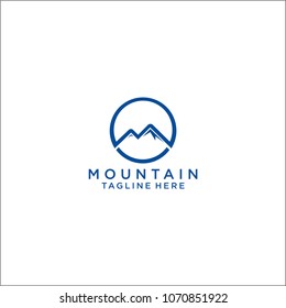 Mountains Media is a vector logo template set. Abstract sign for letter M and triangle shape logotype for business and creative company.
