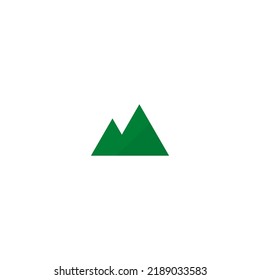 Mountains on a white background