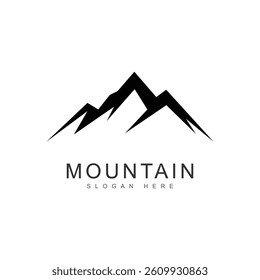 mountains on a white background design icon