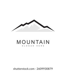 mountains on a white background design icon