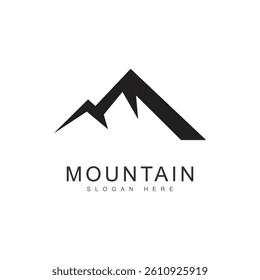 mountains on a white background design icon