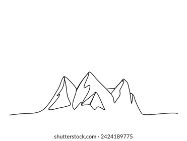 Monta una ilustración vectorial de dibujo de una línea.