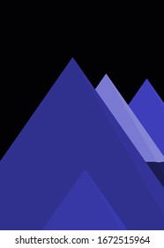 Montañas Panorame Resumen de arte generativo colocado al azar ilustración de fondo