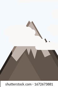 Mountains Panorame Abstract Random Placed Generative Art background illustration