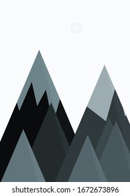 Berge Panorame Abstrakter Zufallsgenerator
