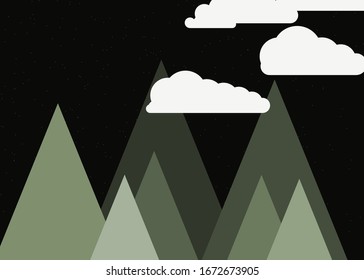 Berge Panorame Abstrakter Zufallsgenerator