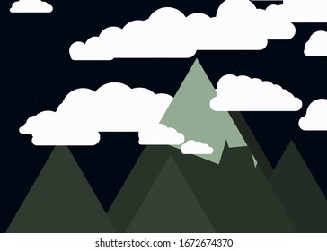 Berge Panorame Abstrakter Zufallsgenerator