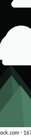 Montañas Panorame Resumen de arte generativo colocado al azar ilustración de fondo