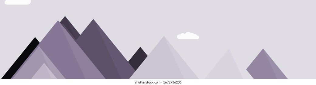Montañas Panorame Resumen de arte generativo colocado al azar ilustración de fondo