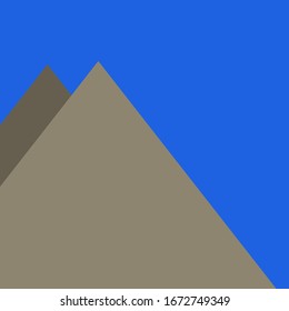 Mountains Panorame Abstract Random Placed Generative Art background illustration
