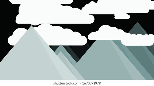 Berge Panorame Abstrakter Zufallsgenerator
