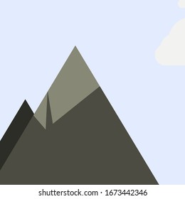 Mountains Panorame Abstract Random Placed Generative Art background illustration