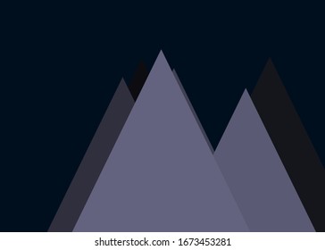 Montañas Panorame Resumen de arte generativo colocado al azar ilustración de fondo