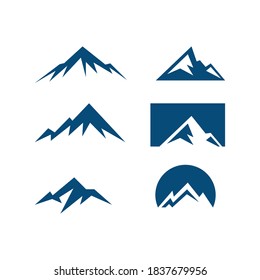 plantilla de diseño de logotipo de icono de pico de vectores