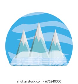 Mountains peaks landscape