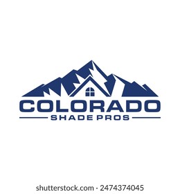 mountains real estate logo design vector template