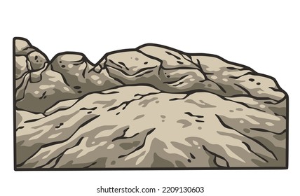 Mountains and rocks for climping and camping adventure outside design