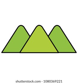 mountains scene landscape icon