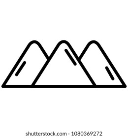 mountains scene landscape icon